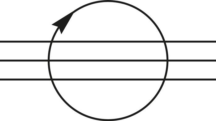 Symbole de commutation: Joint tournant triple